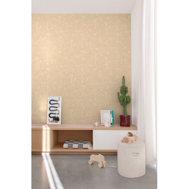 Grandeco Little Dreamers παιδική ταπετσαρία τοίχου LD3421 καφέ