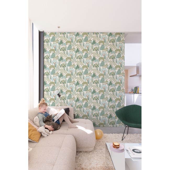 Grandeco Little Dreamers ταπετσαρία τοίχου LD2109 φλοράλ λευκή