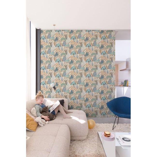 Grandeco Little Dreamers ταπετσαρία τοίχου LD2115 φλοράλ μπεζ