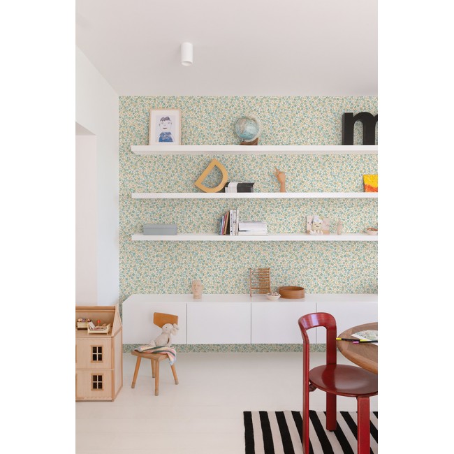 Grandeco Little Dreamers ταπετσαρία τοίχου LD3009 φλοράλ λευκή