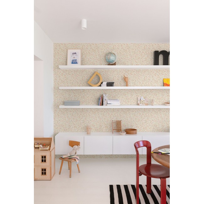 Grandeco Little Dreamers ταπετσαρία τοίχου LD3018 φλοράλ λευκή