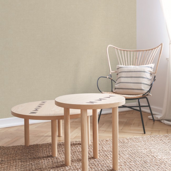 Grandeco Inia ταπετσαρία τοίχου A71005 μονόχρωμη μπεζ