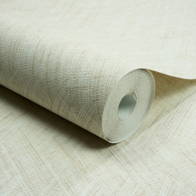 Grandeco Textured Vibes ταπετσαρία τοίχου A78301 εφέ υφάσματος λευκό - μπεζ