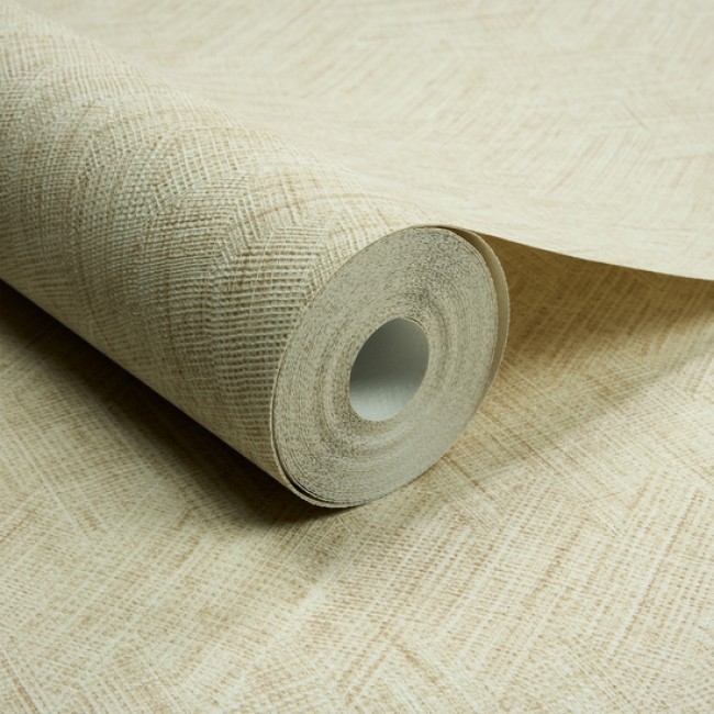 Grandeco Textured Vibes ταπετσαρία τοίχου A78302 εφέ υφάσματος μπεζ