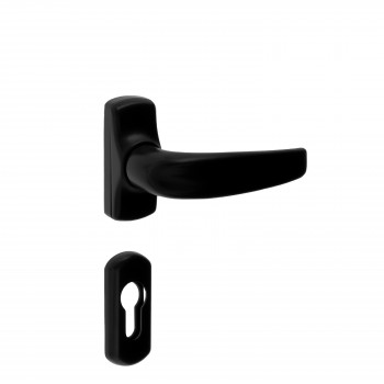 Neoxal πόμολο ροζέτας 140 για αλουμινόπορτα μαύρο