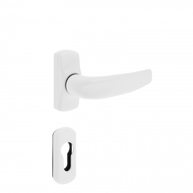 Neoxal πόμολο ροζέτας 140 για αλουμινόπορτα λευκό