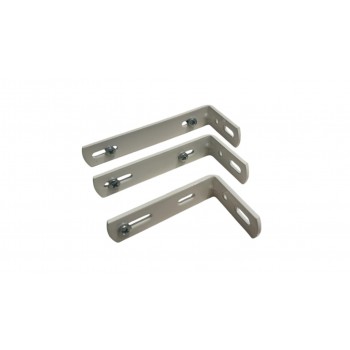 Frans μεταλλική γωνιά στήριξης σιδηρόδρομου λευκή 6, 9 & 12 cm