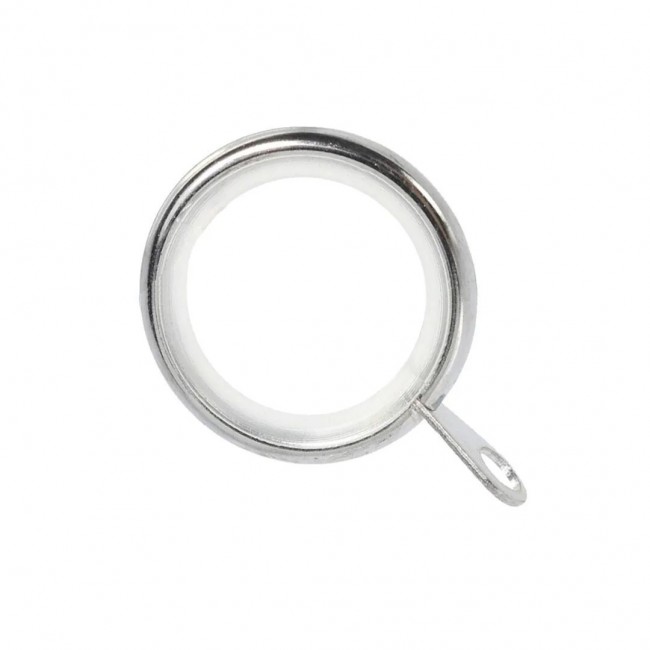 Perfect μεταλλικός κρίκος για κουρτινόξυλο Φ25 νίκελ ματ