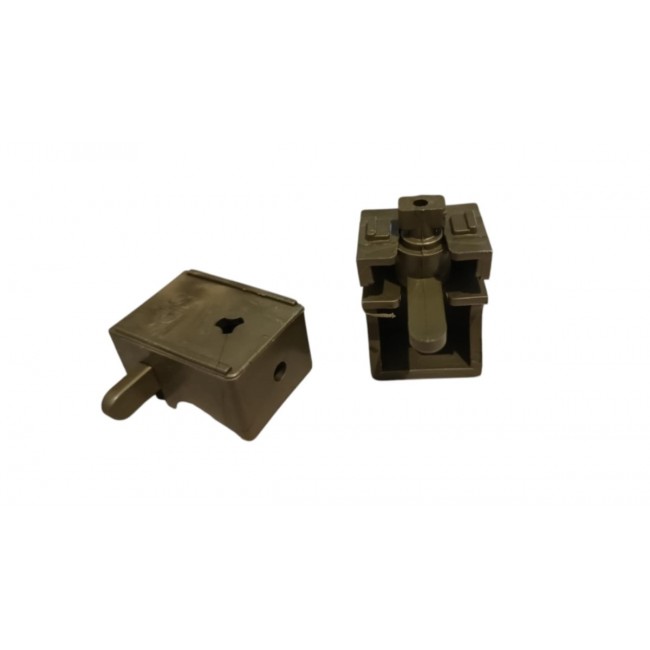 Frans πλαστικό στήριγμα τοίχου / οροφής για σιδηρόδρομο καφέ 3.5 cm με μικρή κεφαλή