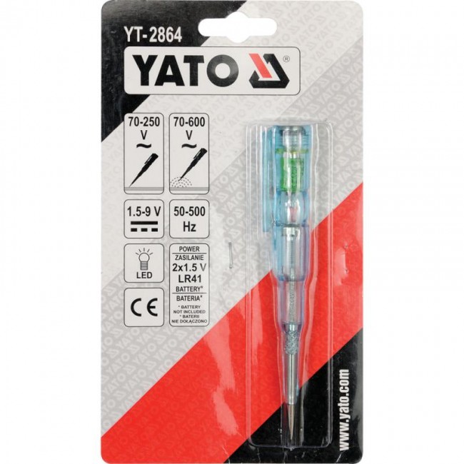 Yato δοκιμαστικό κατσαβίδι YT-2864 με led