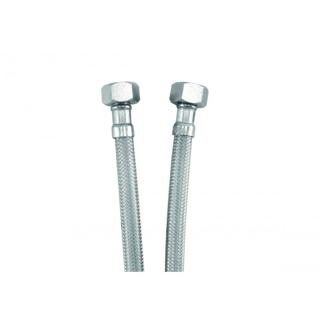 Σπιράλ συνδέσεως inox βαρέως τύπου 1/2' x 1/2' θηλυκό - θηλυκό | 10 cm έως 60 cm