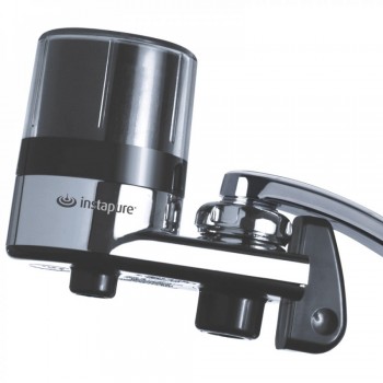 Instapure συσκευή φιλτραρίσματος νερού βρύσης F2 με χρωμέ κορμό και διάφανο καπάκι