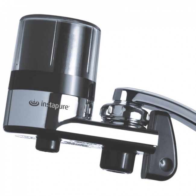 Instapure συσκευή φιλτραρίσματος νερού βρύσης F2 με χρωμέ κορμό και διάφανο καπάκι