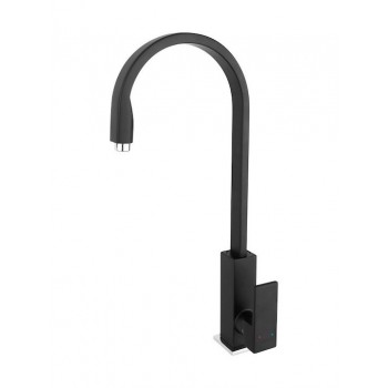 Ferro ψηλή βρύση πάγκου μίξεως Zicco μαύρη