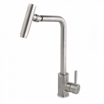 Venezia ψηλή βρύση πάγκου μίξεως 127 Stilo inox mat