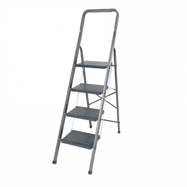 Vasomixaniki σκαλα αλουμινίου «Αλίκη» με φαρδύ σκαλοπάτι | 2, 3, 4 & 5 σκαλιά