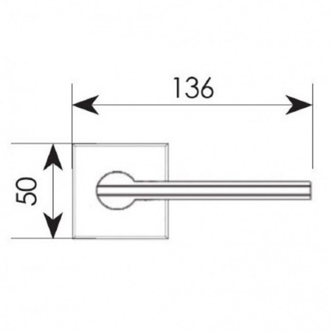 Ζωγομετάλ πόμολο ροζέτας 2116 Νίκελ Ματ