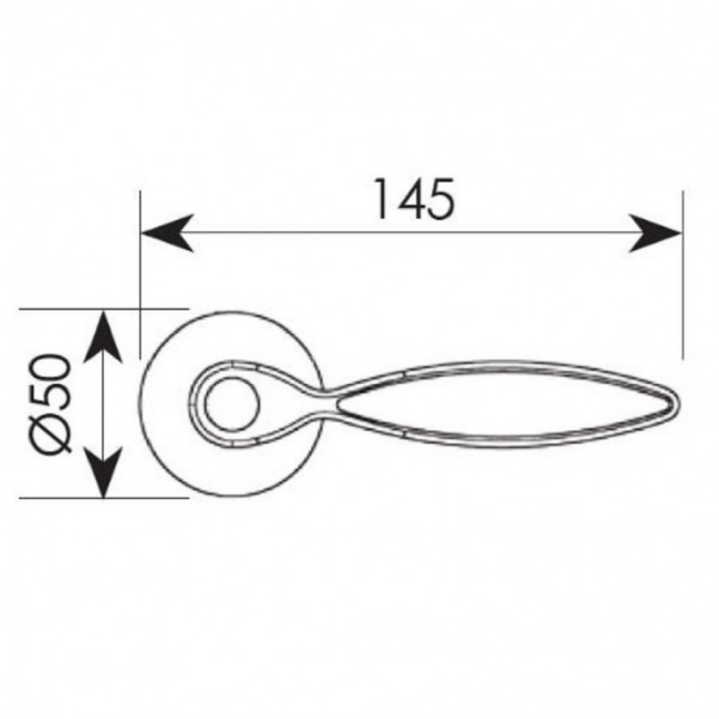 Ζωγομετάλ πόμολο ροζέτας 2121 Όρο