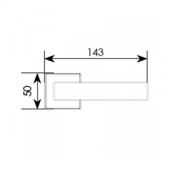 Ζωγομετάλ πόμολο ροζέτας 2146 Χρώμιο