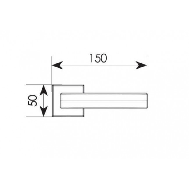 Ζωγομετάλ πόμολο ροζέτας 2256 Χρώμιο