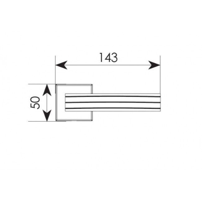 Ζωγομετάλ πόμολο ροζέτας 2306 Χρώμιο 