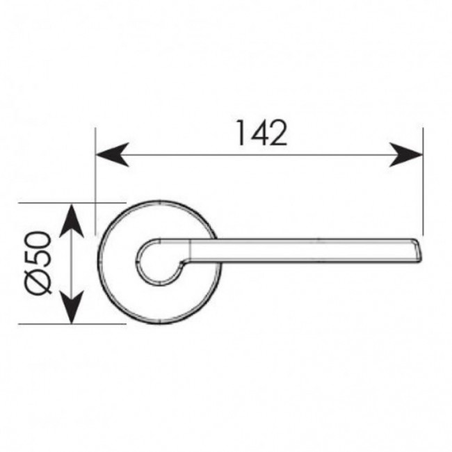 Ζωγομετάλ πόμολο ροζέτας 2331 Όρο