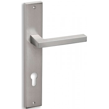 Convex πόμολο πλάκας 865 νίκελ ματ