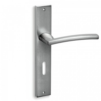 Convex πόμολο πλάκας 925 χρώμιο ματ