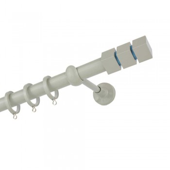 Ζωγομετάλ Κουρτινόξυλο CP0473 Φ25 Super Gloss Γκρι - Γαλάζιο 