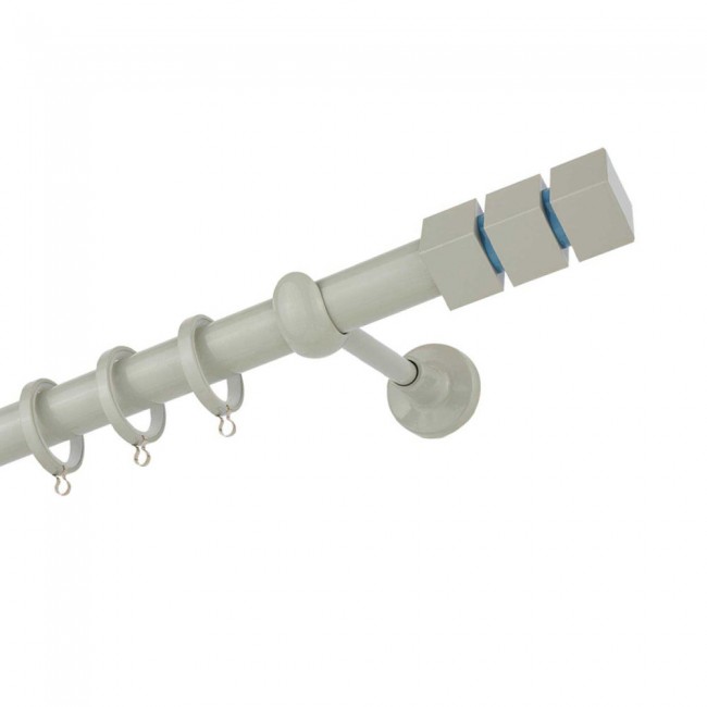 Ζωγομετάλ Κουρτινόξυλο CP0473 Φ25 Super Gloss Γκρι - Γαλάζιο 