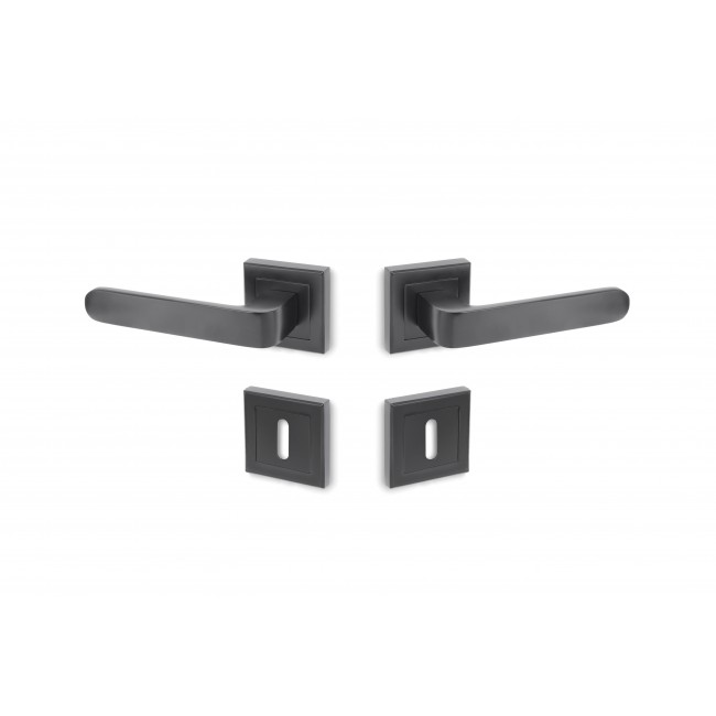 Conset πόμολο ροζέτας C1785 μαύρο ματ