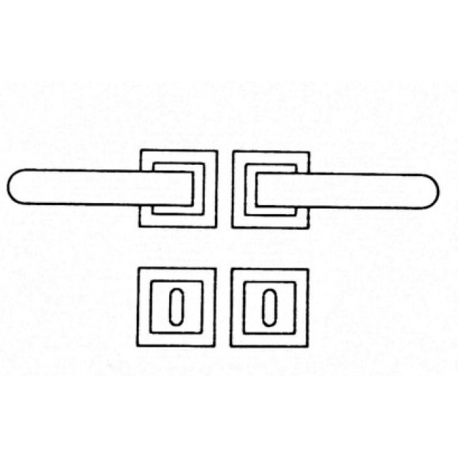 Conset πόμολο ροζέτας C1785 μαύρο ματ