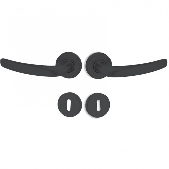 Conset πόμολο ροζέτας C605 μαύρο ματ