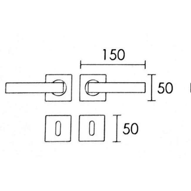 Conset πόμολο ροζέτας C875 inox