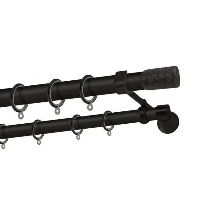 Perfect κουρτινόξυλο Μήλος Φ25 μαύρο