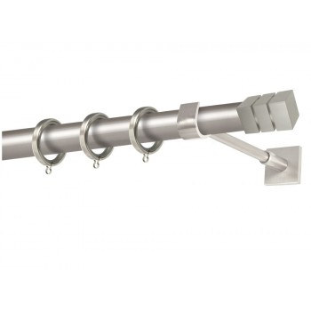 Perfect κουρτινόξυλο Νίσηρος Φ25 νίκελ ματ