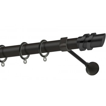 Perfect κουρτινόξυλο Πάρος Φ25 μαύρο