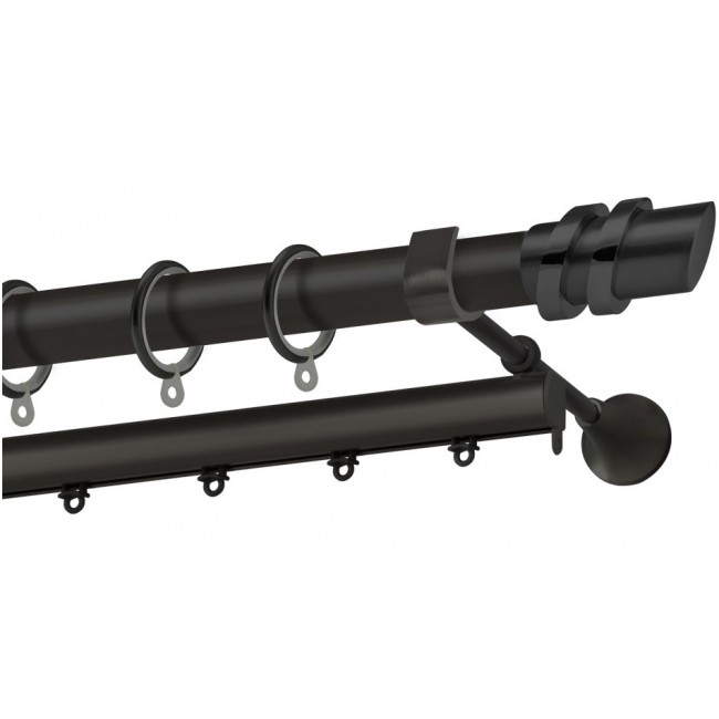 Perfect κουρτινόξυλο Πάρος Φ25 μαύρο