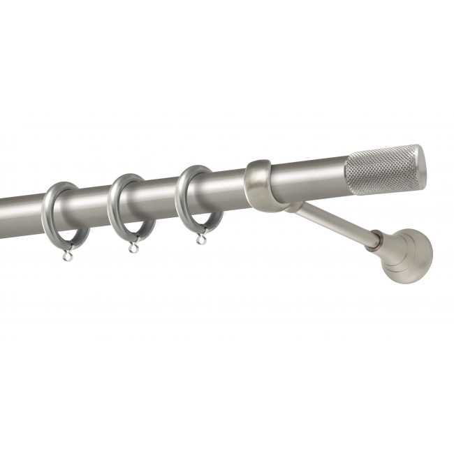 Perfect κουρτινόξυλο Μήλος Φ25 νίκελ ματ