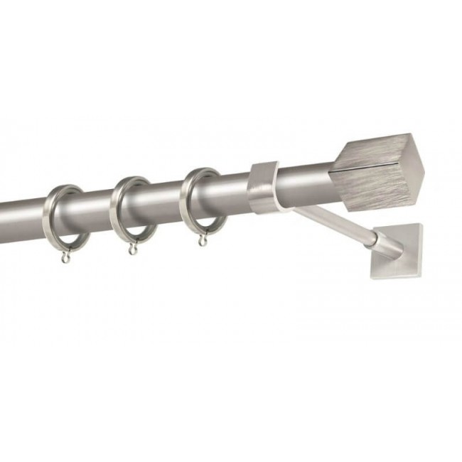 Perfect κουρτινόξυλο Σάμος Φ25 νίκελ ματ