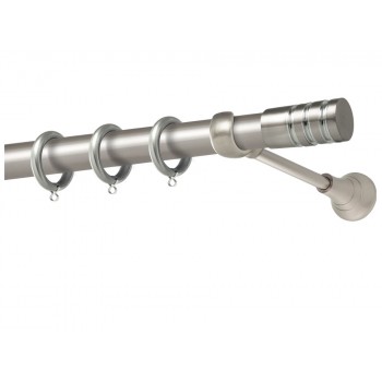 Perfect κουρτινόξυλο Σαντορίνη Φ25 νίκελ ματ - χρώμιο