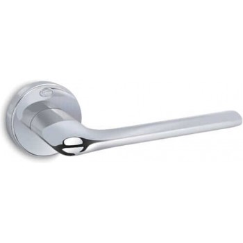 Convex πόμολο ροζέτας 1485 χρώμιο