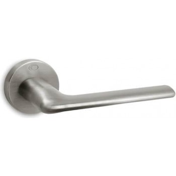 Convex πόμολο ροζέτας 1485 νίκελ ματ