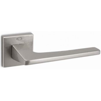 Convex πόμολο ροζέτας 1495 νίκελ ματ