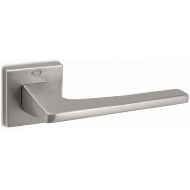 Convex πόμολο ροζέτας 1495 νίκελ ματ