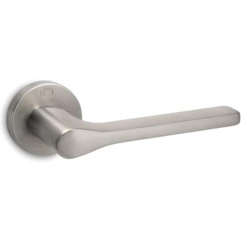 Convex πόμολο ροζέτας 1515 νίκελ ματ 