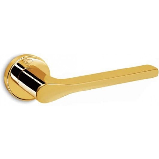 Convex πόμολο ροζέτας 1515 επίχρυσο