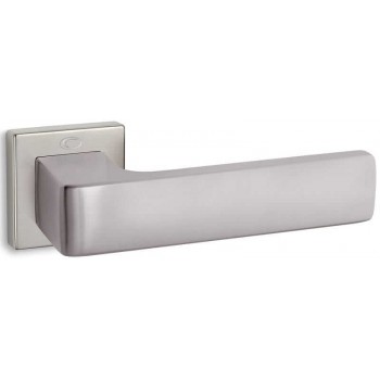 Convex πόμολο ροζέτας 1555 νίκελ ματ 