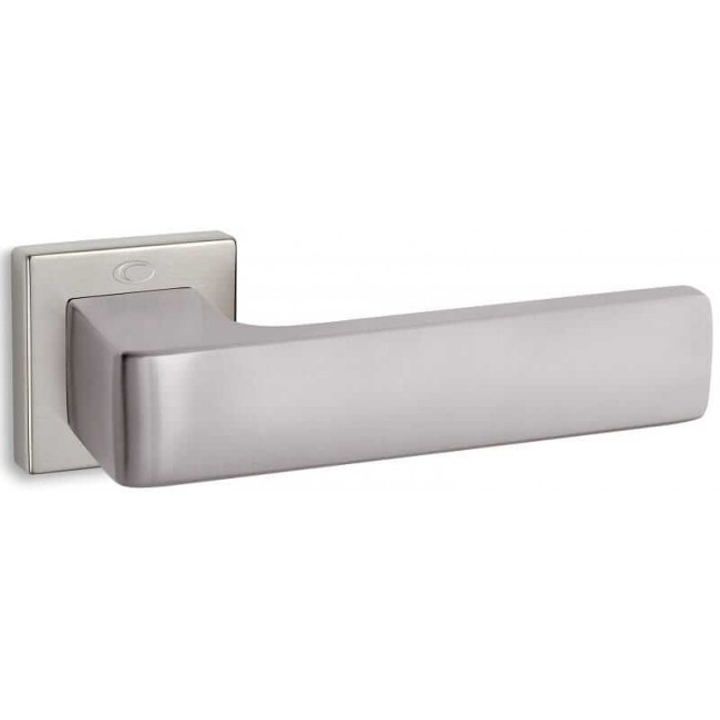 Convex πόμολο ροζέτας 1555 νίκελ ματ 