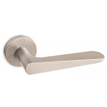 Convex πόμολο ροζέτας 1725 νίκελ ματ